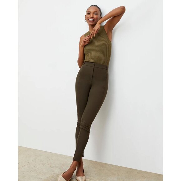 M.M.LaFleur The Curie Power Stretch Ankle Pants Slim Skinny Trousers Work Office - Picture 1 of 16